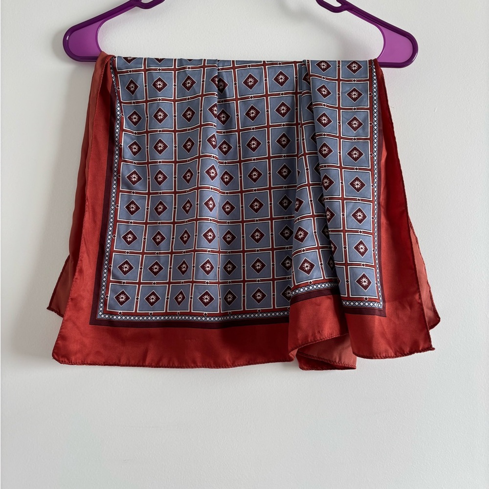 Zara printed satin scarf